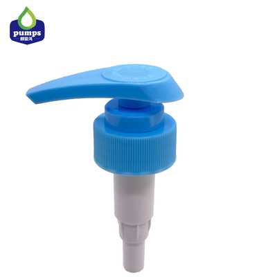 Lavage vers le haut de la pompe de distributeur de savon liquide pour la couleur bleue de la taille 33mm de cou du dosage 4cc