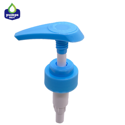 La pompe en plastique 33/410 de distributeur de lotion de savon liquide a adapté aux besoins du client