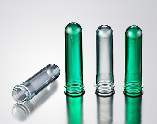Préforme verte de bouteille d'ANIMAL FAMILIER de haut transparent pour carbonaté