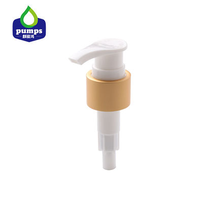 24 410 pompes noires à nervures de lotion/pompe en aluminium de distributeur d'or