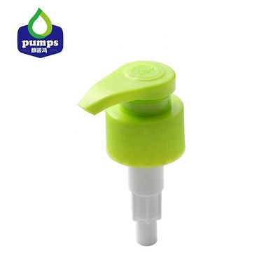 la lotion en plastique de vert de 2.0g 2.3g pompe le logo fait sur commande de fermeture douce