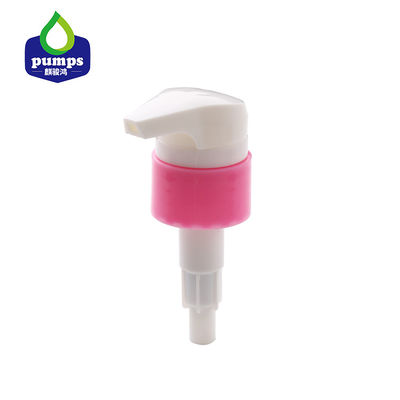 Pompe rose de lotion adaptée aux besoins du client par biens/pompe écumante à nervures de savon de main