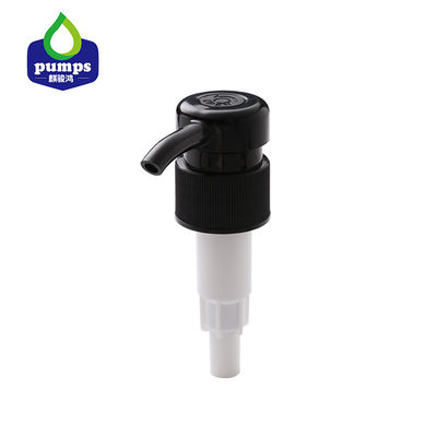 pompe en plastique de savon de noir de la vis 4CC de 28mm pour le gel de douche de shampooing