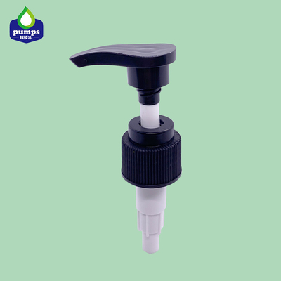 revêtement UV Matt Gold Collar Lotion Pump en aluminium de la pompe 28 410 de distributeur liquide en plastique de savon