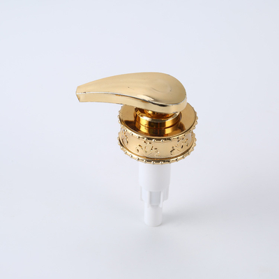 pompe en aluminium de distributeur d'or de lotion de 4 cc/T de pompe de bouteille cosmétique de shampooing